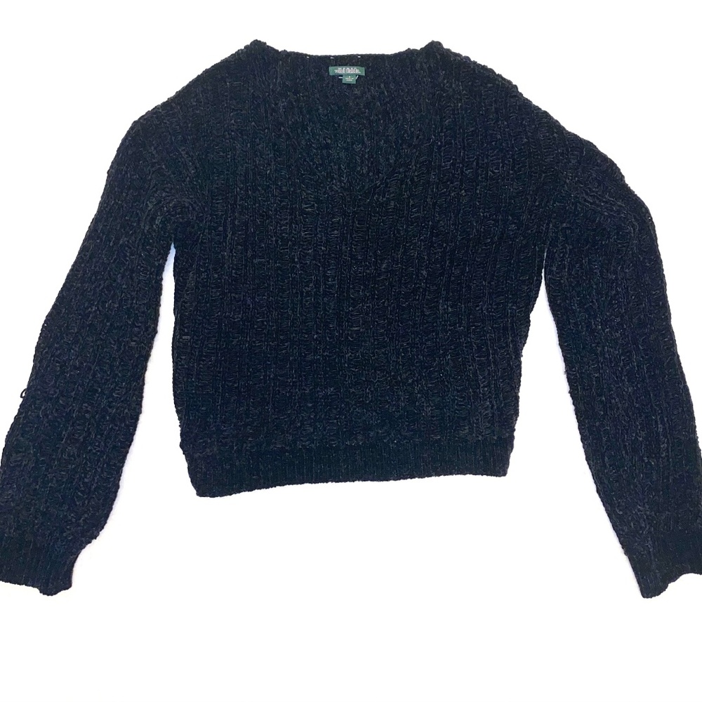 Black Velvet Sweater